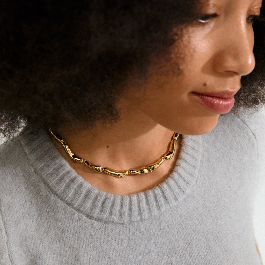 Harrison Recycled Necklace - Gold Plated