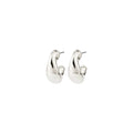 Jennings Hoop Earrings - Silver Plated