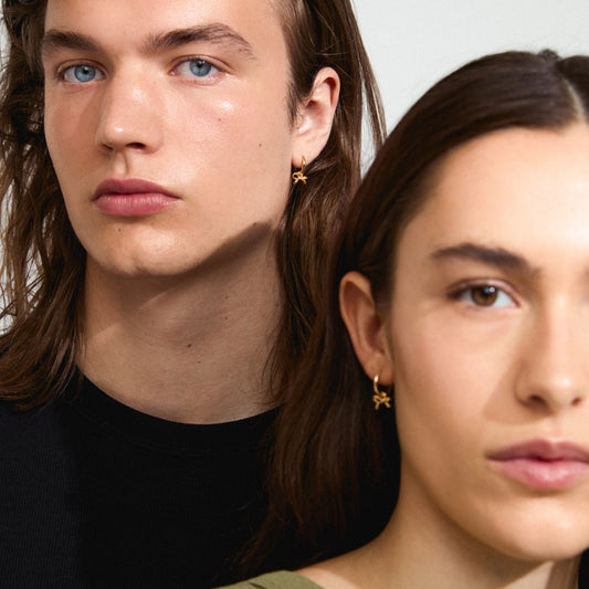 Lysandra Recycled Hoop Earrings - Gold Plated