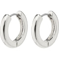 Tyra Recycled Chunky Hoop Earrings - Silver Plated