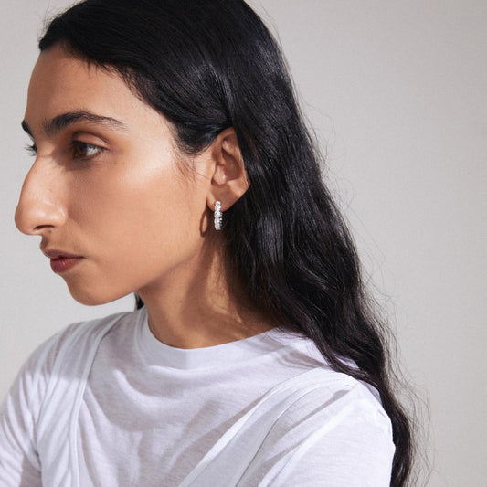 Scottie Recycled Earrings - Silver Plated