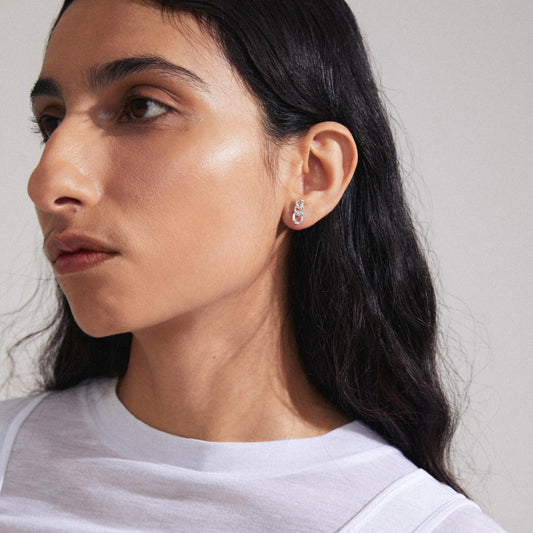 Wrenley Recycled Earrings - Silver Plated