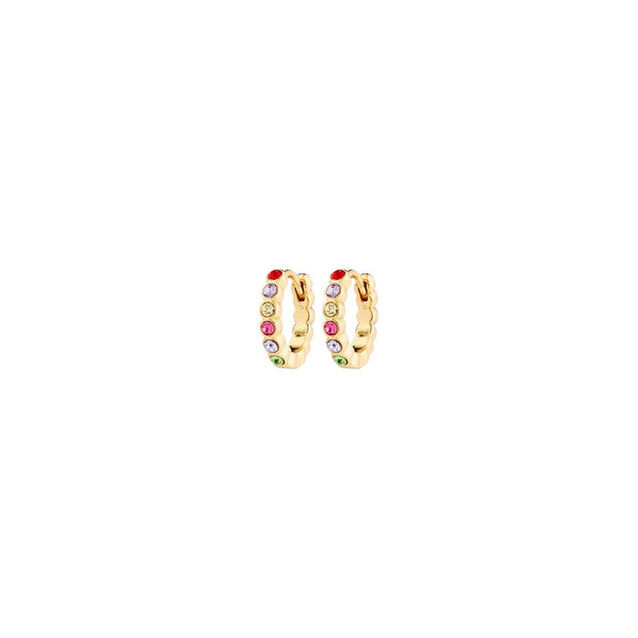 Kleopratra Recycled Earrings - Gold Plated - Multi