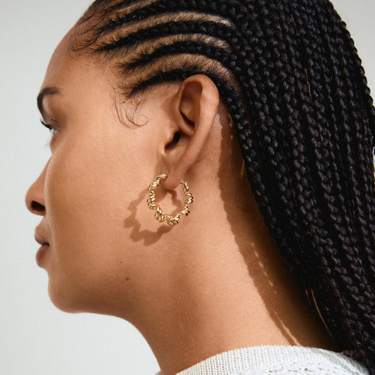 Larisa Recycled Earrings - Gold Plated