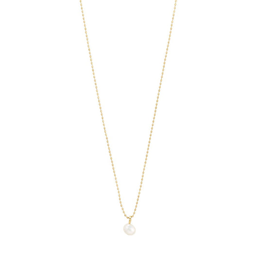 Hadley Recycled White Necklace - Gold Plated