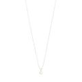 Hadley Recycled White Necklace - Silver Plated