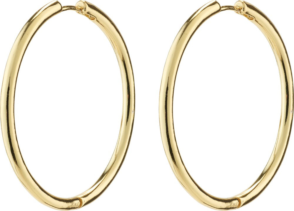 Eanna Recycled Maxi Hoops - Gold Plated