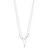 Sia Recycled Crystal Chain 2-In-1 - Silver Plated
