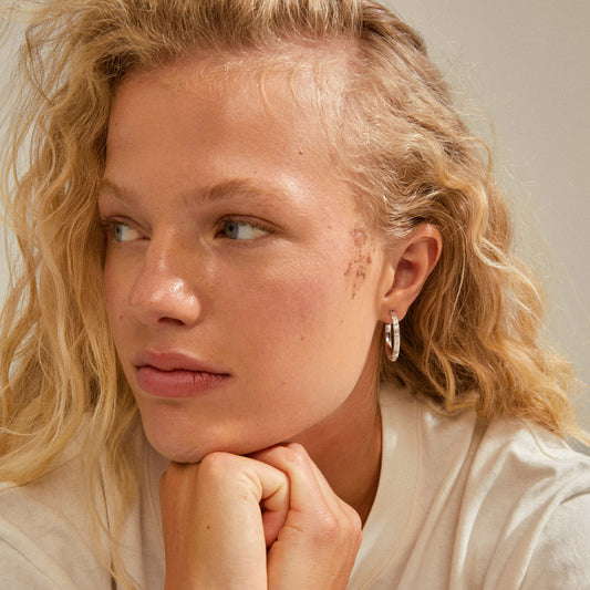 Rue Recycled Hoops - Silver Plated