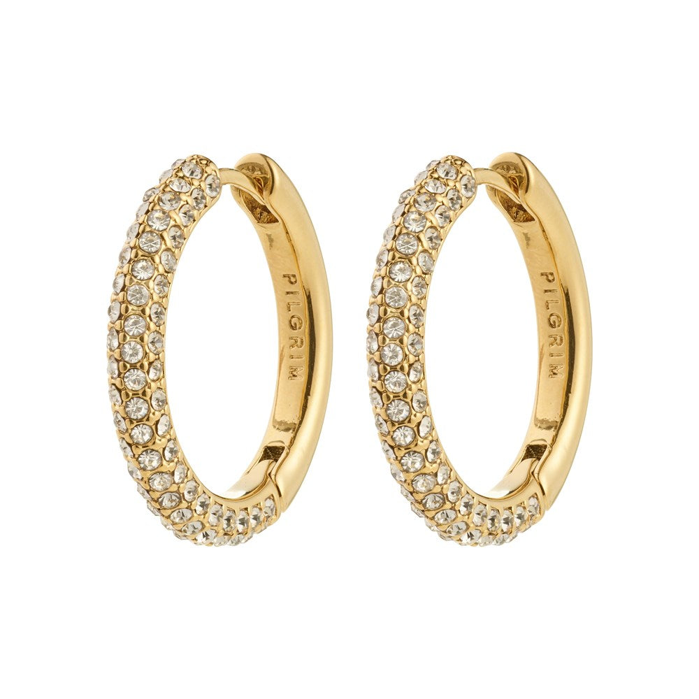 Tatum Recycled Crystal Earrings - Gold Plated