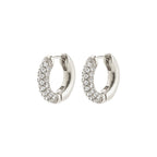 Tatum Recycled Crystal Earrings - Silver Plated