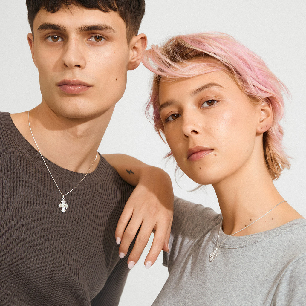 Dagmar Pendant Necklace - Silver Plated