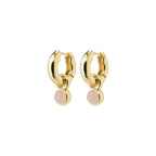 Evah Recycled Rosa Hoop Earrings - Gold Plated