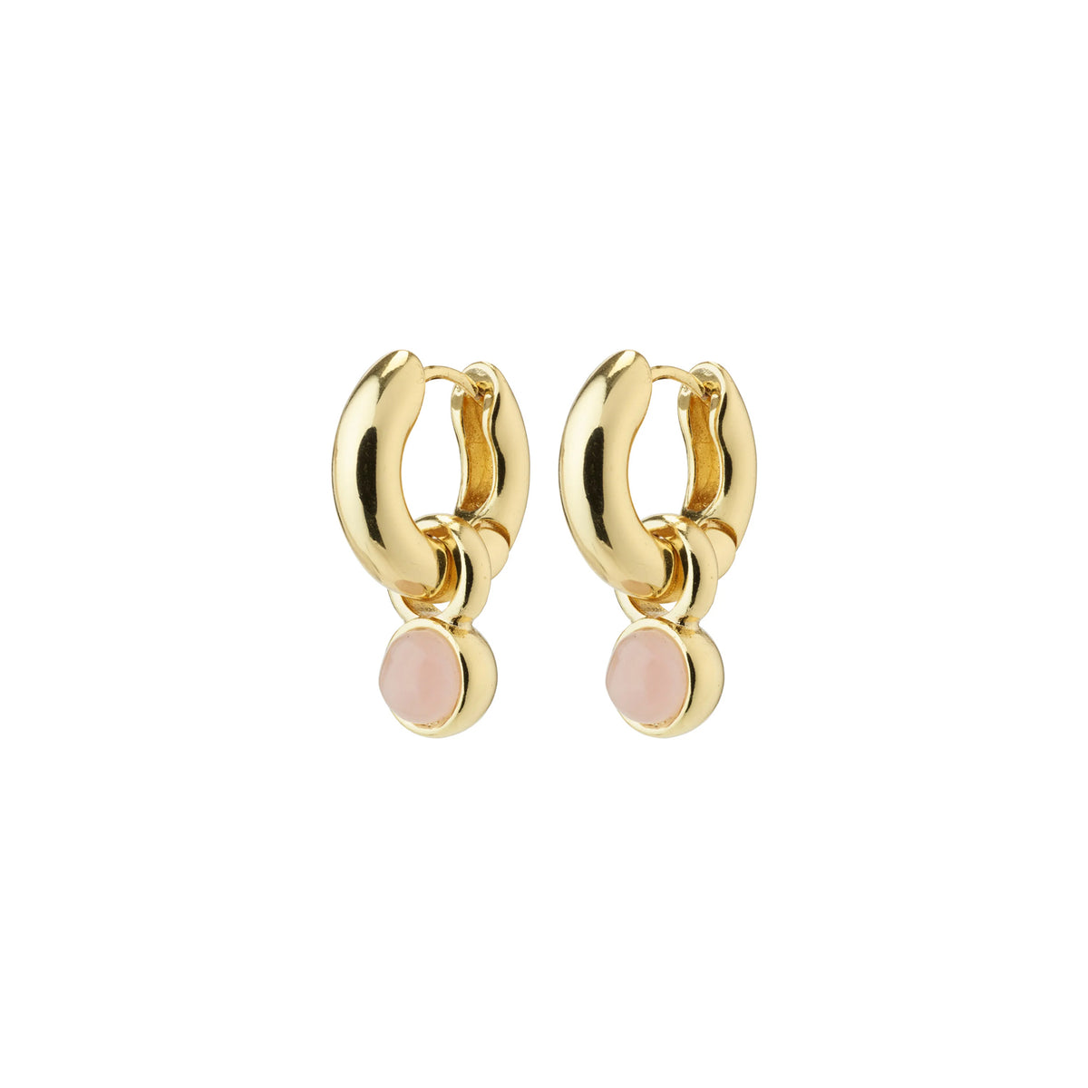Evah Recycled Rosa Hoop Earrings - Gold Plated