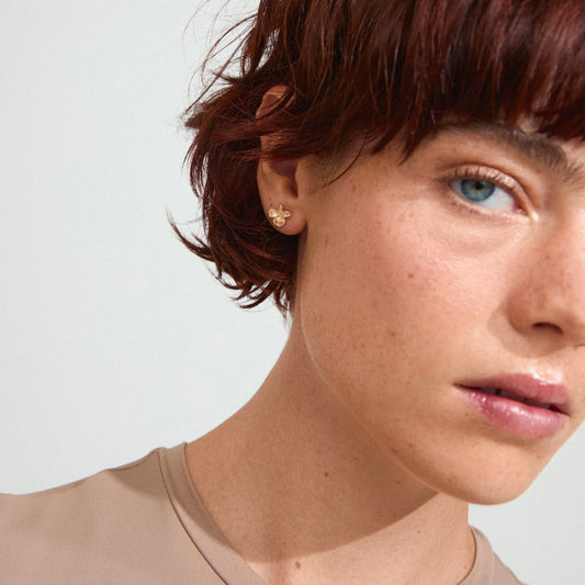 Charmaine Recycled Earrings - Gold Plated