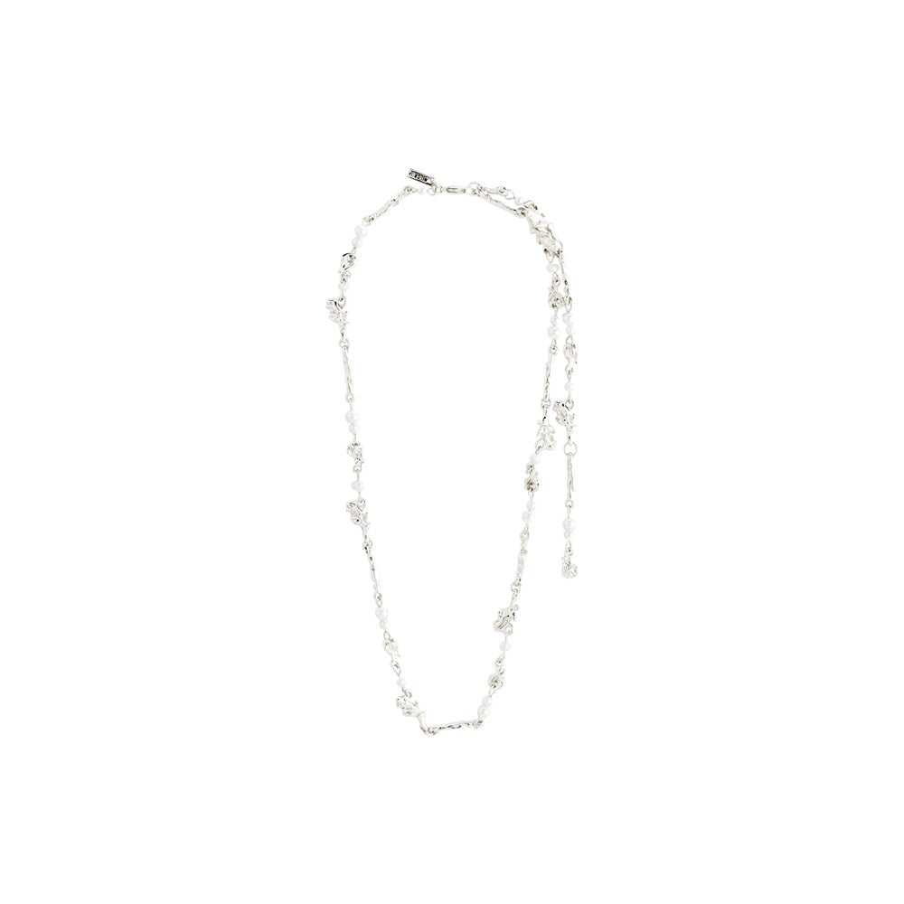 Sloan Pearl Necklace Silver-Plated