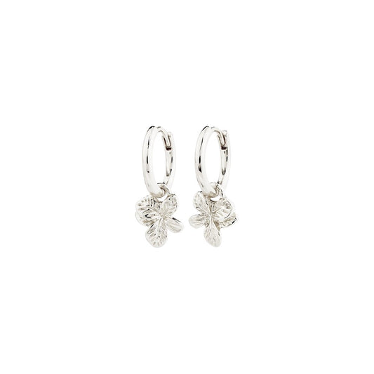 Charmaine Recycled Hoop Earrings - Silver Plated
