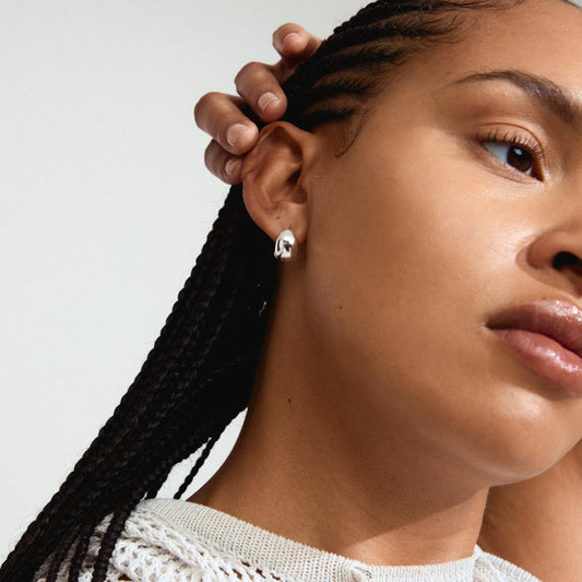 Jua Recycled Earrings - Silver Plated