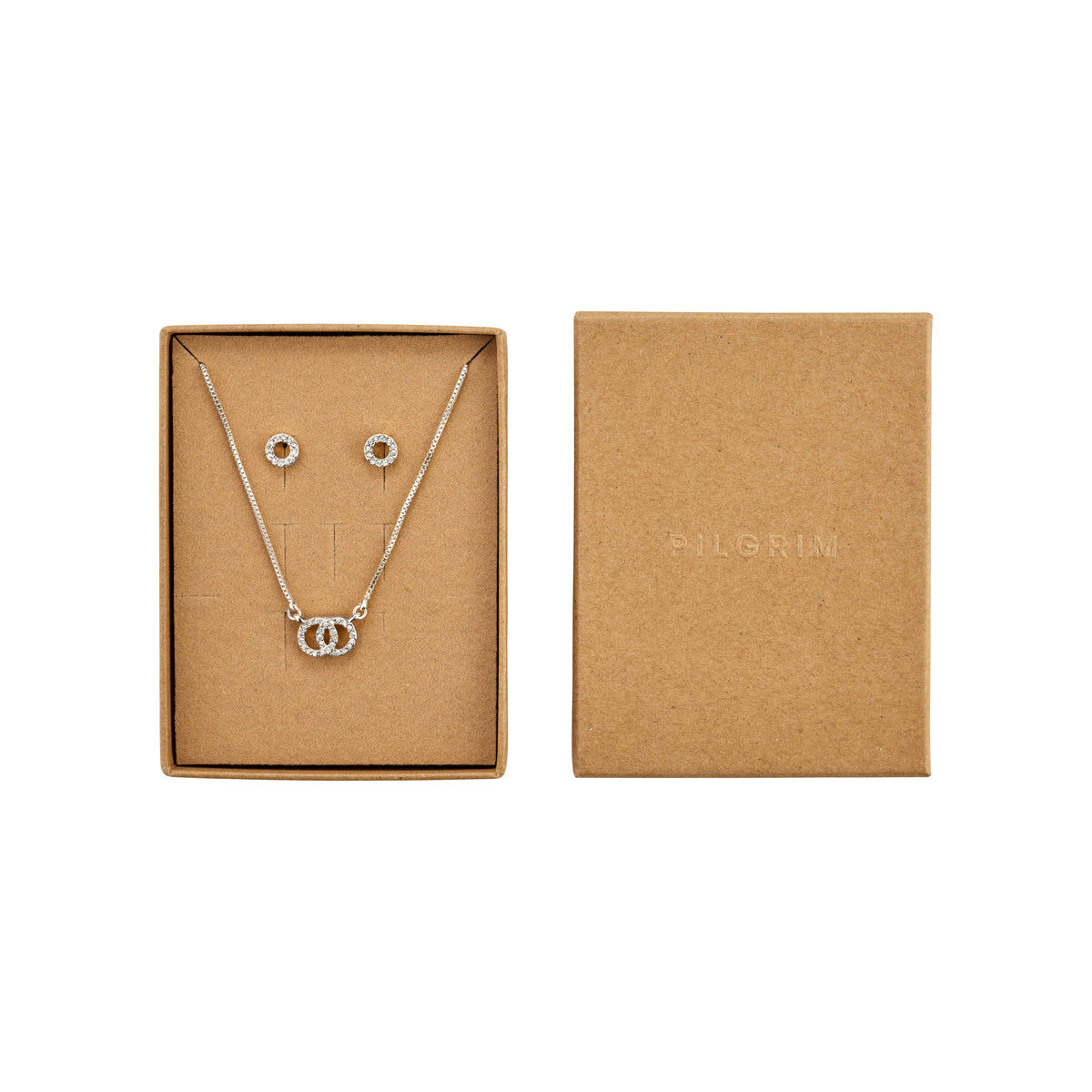 Harlan Recycled Crystal Sets - Silver Plated