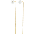 Elba Earrings - Gold Plated White