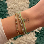 Indie Bracelet - Gold Plated - Green