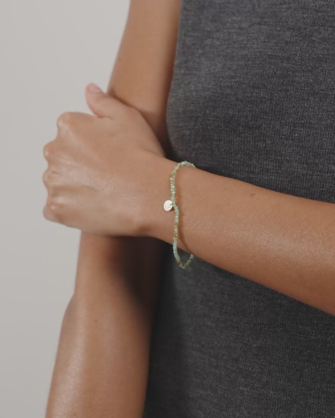 Indie Bracelet - Gold Plated - Blue