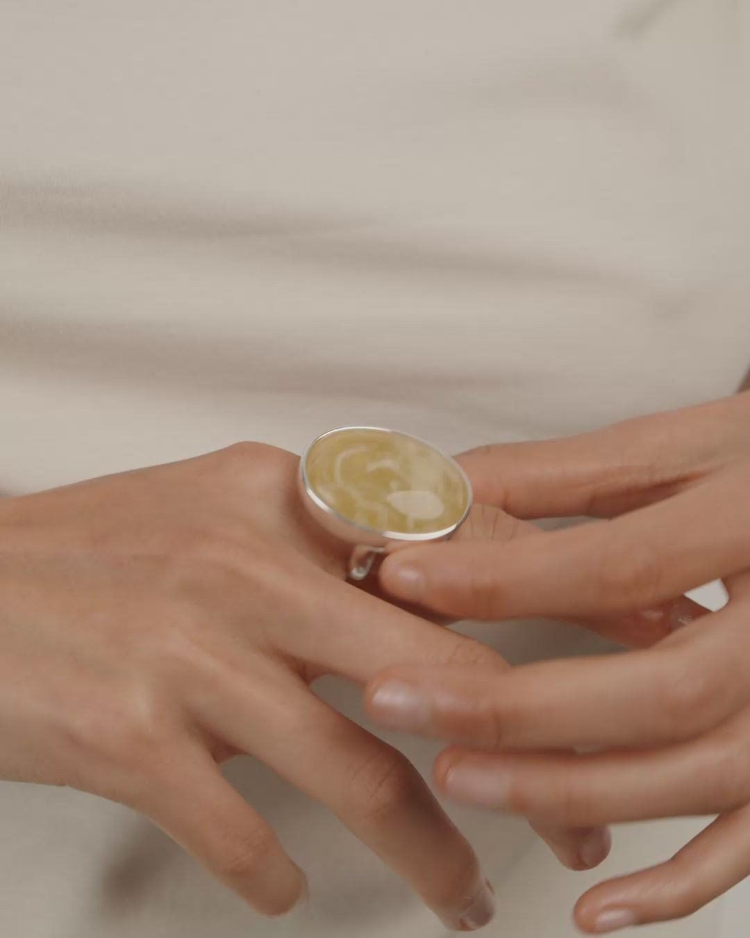 Still Ring - Silver-Plated/Yellow