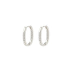 Star Recycled Hoops - Silver Plated