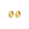Light Recycled Chunky Earrings - Gold Plated