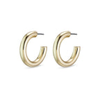 Maddie Pi Hoops - Gold Plated