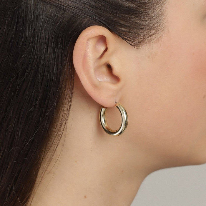 Maddie Pi Hoops - Gold Plated