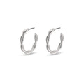 Naja Pi Hoops - Silver Plated - Small