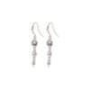 Lucia Pi Earrings - Silver Plated - Long