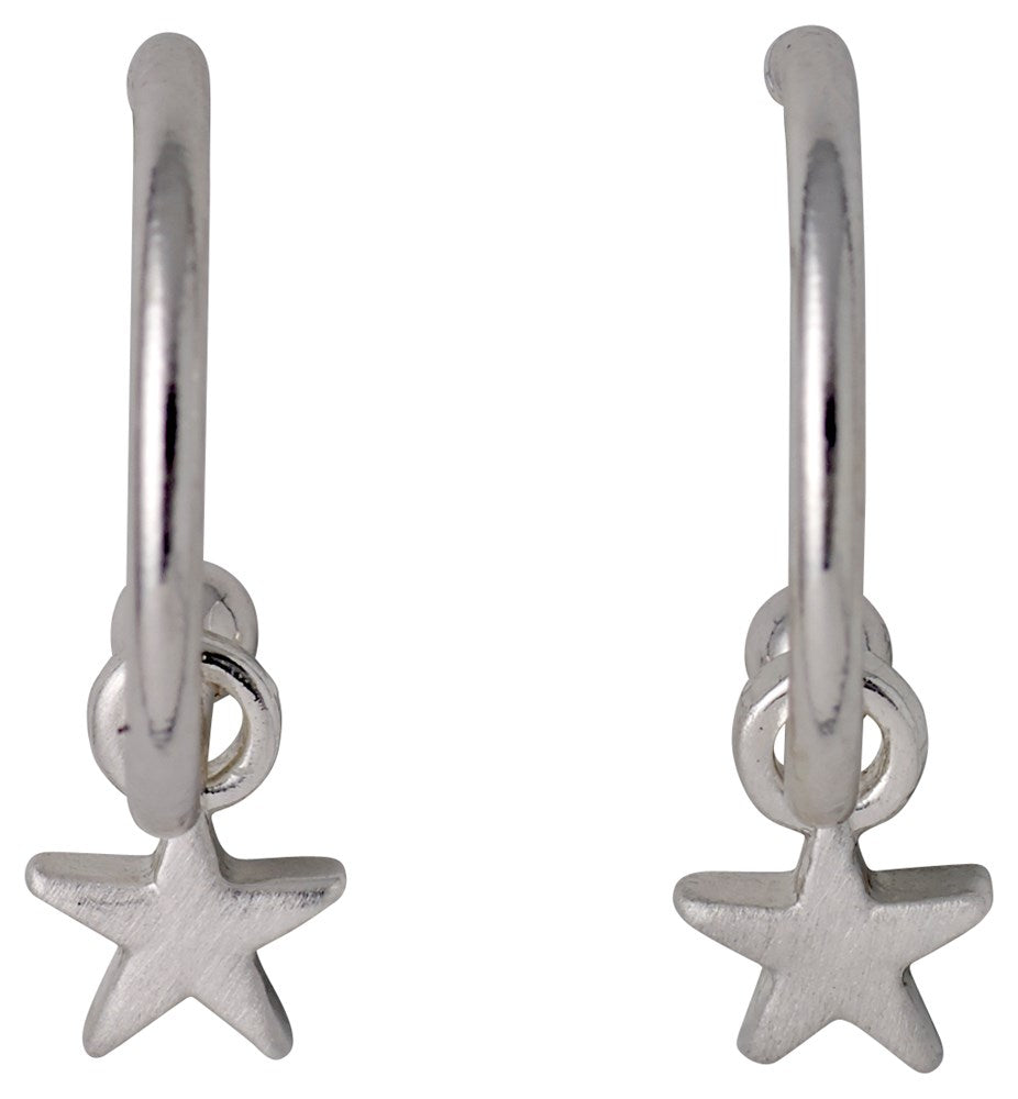 Ava Pi Hoops - Silver Plated