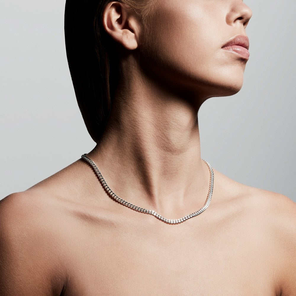 Fuchsia Necklace - Silver Plated