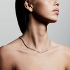 Fuchsia Necklace - Silver Plated
