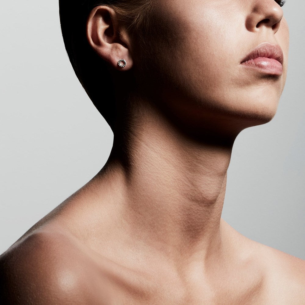 Tessa Earrings - Silver Plated - Crystal