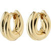 Edea Recycled Chunky Huggie Hoops - Gold Plated