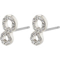 Rogue Recycled Crystal Earrings - Silver Plated