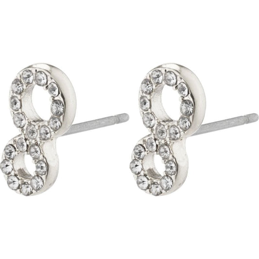 Rogue Recycled Crystal Earrings - Silver Plated