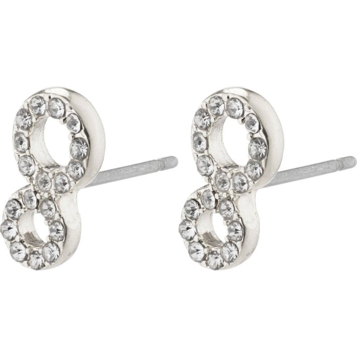 Rogue Recycled Crystal Earrings - Silver Plated