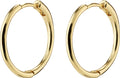 Eanna Recycled Medium Hoops - Gold Plated
