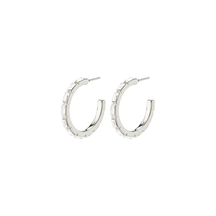 Rue Recycled Hoops - Silver Plated