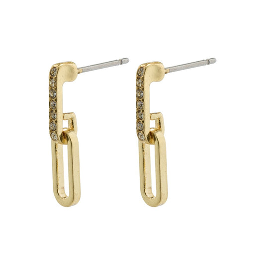Elise Earrings - Gold Plated Crystal